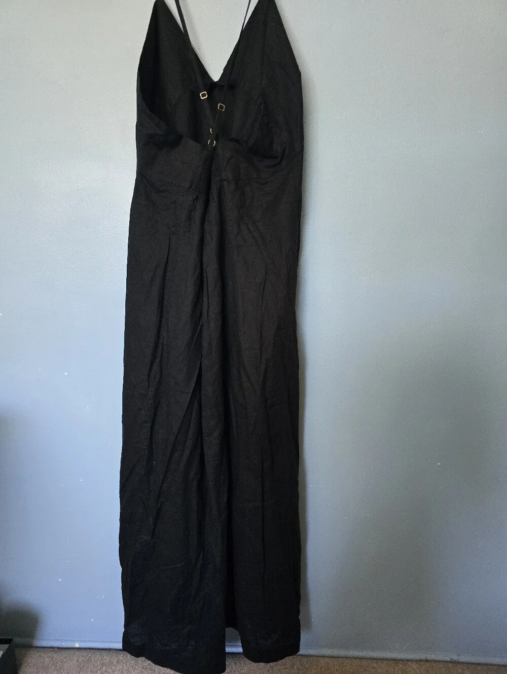 J. Crew Black Cross-back Linen Cotton Blend XXL Nwt